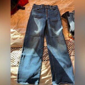 MOTHER Dark Blue Flare Jeans
